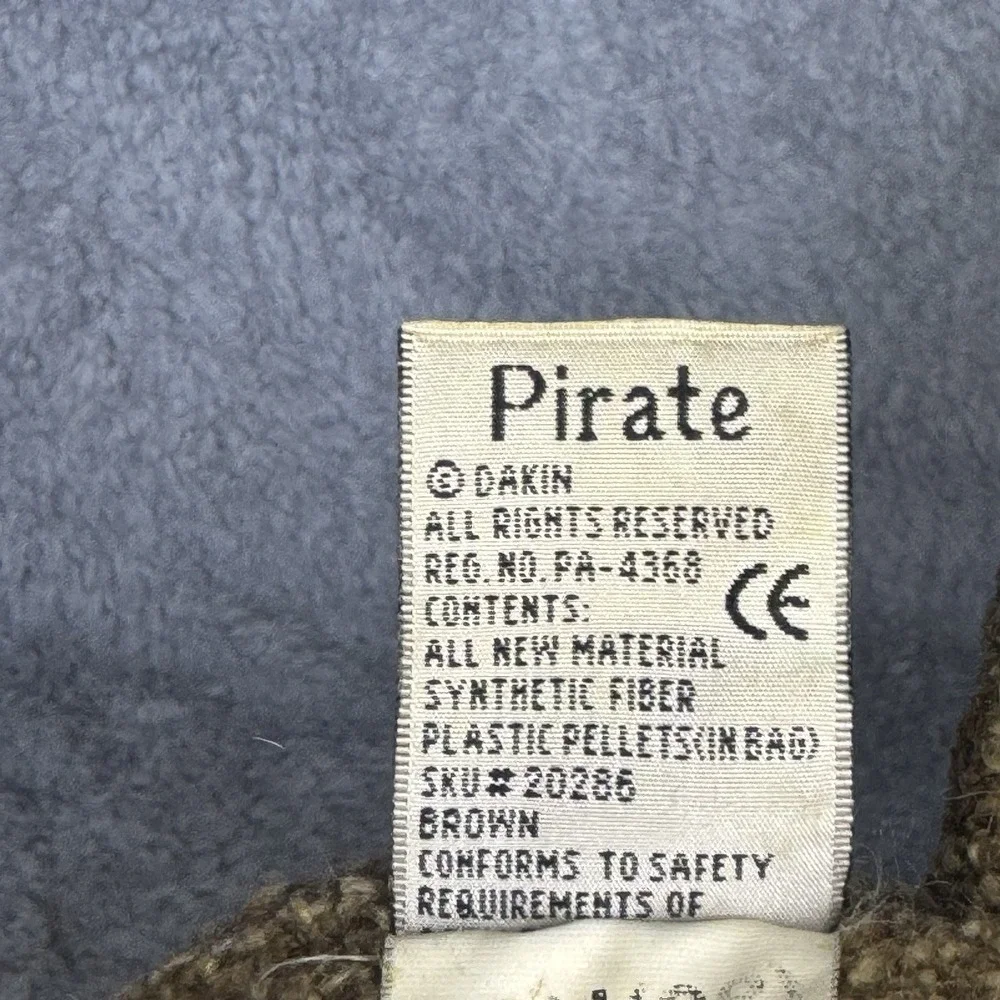 Dakin Applause Pirate Dog Puppy Brown Plush 10